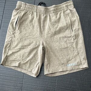 NOBULL Men's Athletic Gray/Tan Shorts